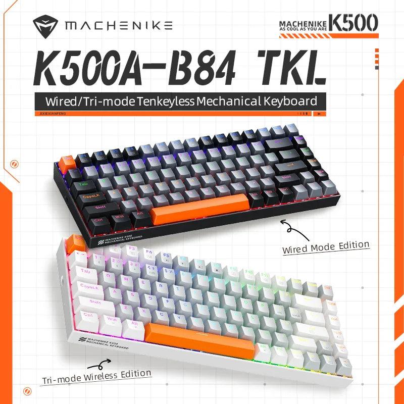 Machenike Customizable Mechanical Keyboard: Hot-Swappable TKL Option & Dynamic RGB  ourlum.com   