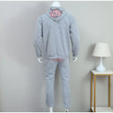 Men Cotton Printed Tracksuit 2PCS Set Hoodies Pants Casual