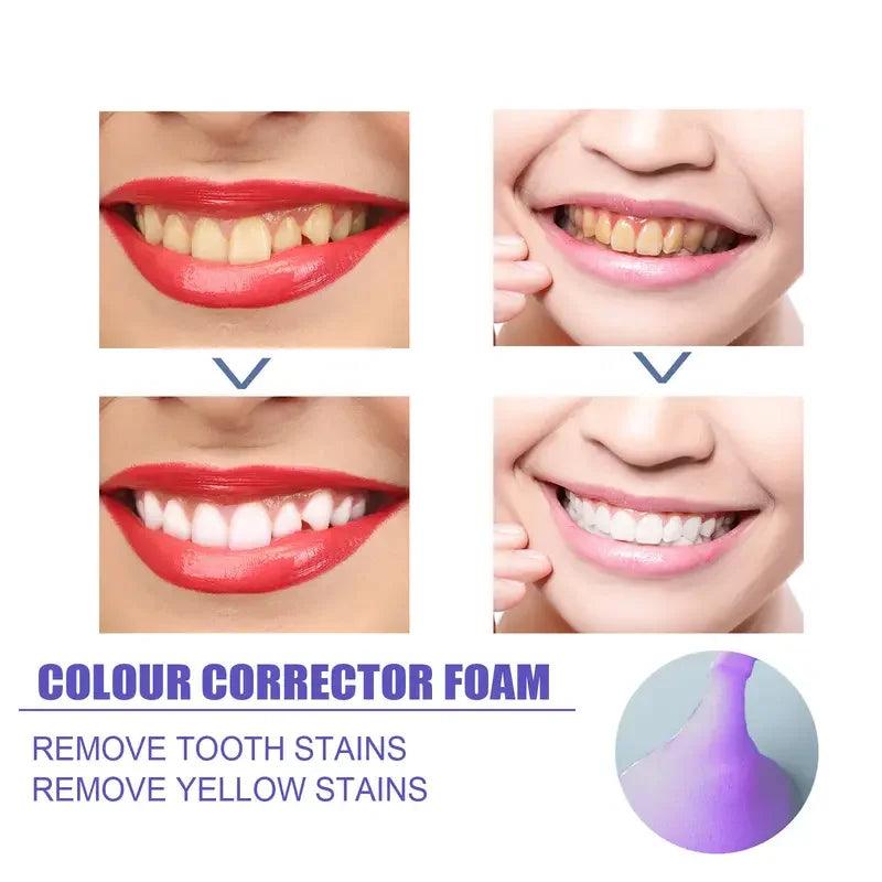 Mousse V99 Toothpaste Teeth Cleaning Effective Whitening Toothpaste Yellow Teeth Removing Tooth Stain Oral Cleaning Product 60ml  ourlum.com   