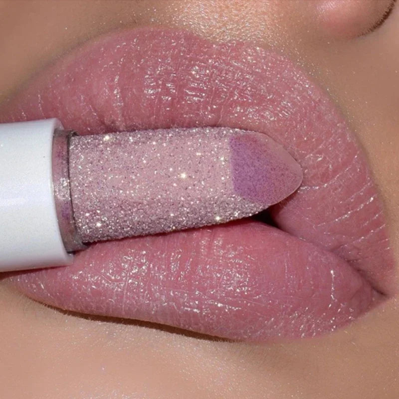 Starry Sky Magic Lipstick: Glitter Matte Temperature Change Formula  ourlum.com   