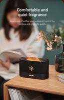 Multi-Function Ultrasonic Aroma Diffuser with Colorful Flame Simulation