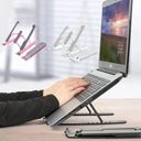 Adjustable Foldable Laptop and Tablet Stand with Heat Dissipation