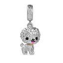 Sterling Silver Dog Charm Bead for Pandora Bracelet Jewelry