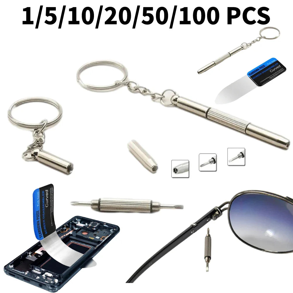 Eyeglass Repair Kit: Precision Screwdriver Set with Keychain  ourlum.com   