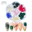 12/18Pcs/box 3D Dried Flowers Nail Art Decorations Dry Floral Bloom Stickers DIY Manicure Charms Designs For Nails Accessories  ourlum.com HD04  