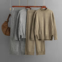 Two Piece Sets Womens Outfits Autumn Winter Knitwear N532