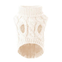 Cozy Knitted Dog Sweaters: Stay Stylish & Warm All Day Long  ourlum.com White S 