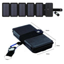 20W Foldable Solar Power Bank with USB Charger and Compass