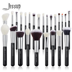 Luxurious Jessup Makeup Brushes: Premium Natural-Synthetic Set