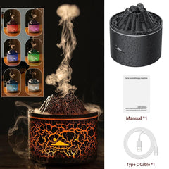 Volcanic Jellyfish Aromatherapy Humidifier: Tranquil Essential Oil Diffuser