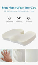 Ergonomic Gel Memory Foam Coccyx Cushion for Healthy Sitting