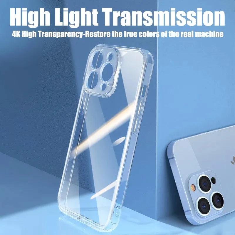 Clear Transparent Silicone Phone Case Compatible with iPhone 6-14 Pro Max - Slim Lightweight Cover with Durable Protection  ourlum.com   