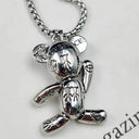 Actionable Graffiti Bear Necklace: Edgy Hip Hop Pendant for Men's Style  ourlum.com   