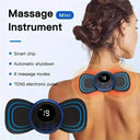 Neck Massager LCD Display EMS Electric Cervical Massage Patch