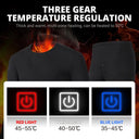 Winter Heated Underwear Set Women Men USB Electric Heating Jacket