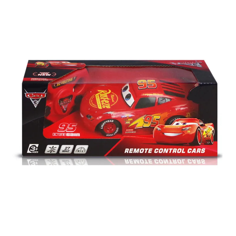 Disney Pixar Cars 3 Lightning Mcqueen Remote Control Toy Car - Kids Electric Sports Car Model - 360° Rotation - Two-Way Remote - Original Package - Ages 18+  ourlum.com   