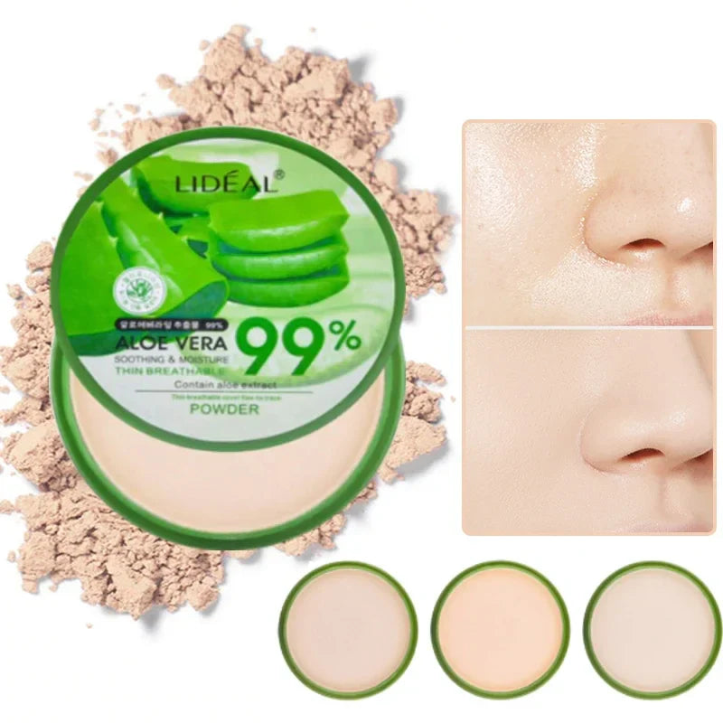 Aloe Vera Softening Concealer Foundation: Matte & Shimmer Finish Oil Control Makeup