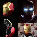 Hot Iron Man Helmet Cosplay Led Wearable Mask With Gloves