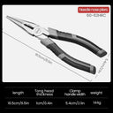 AIRAJ 6/8 Inch Multifunctional Diagonal Pliers for Electricians