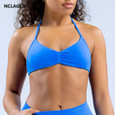 NCLAGEN High Support Seamless Strappy Sports Bra for Women – Lightweight Yoga and Workout Top