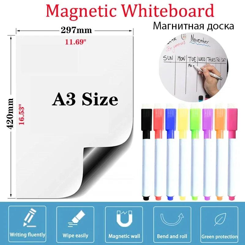 Magnetic Whiteboard PET Film Office School Supplies Fridge Memo Board  ourlum.com   