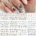 Winter Hedgehog Nail Art Stickers for Charming Nails