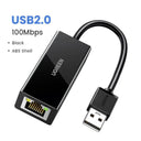 USB Ethernet Adapter: Fast Network Connection for Laptop & Switch  ourlum.com USB2.0 ABS Shell israel 