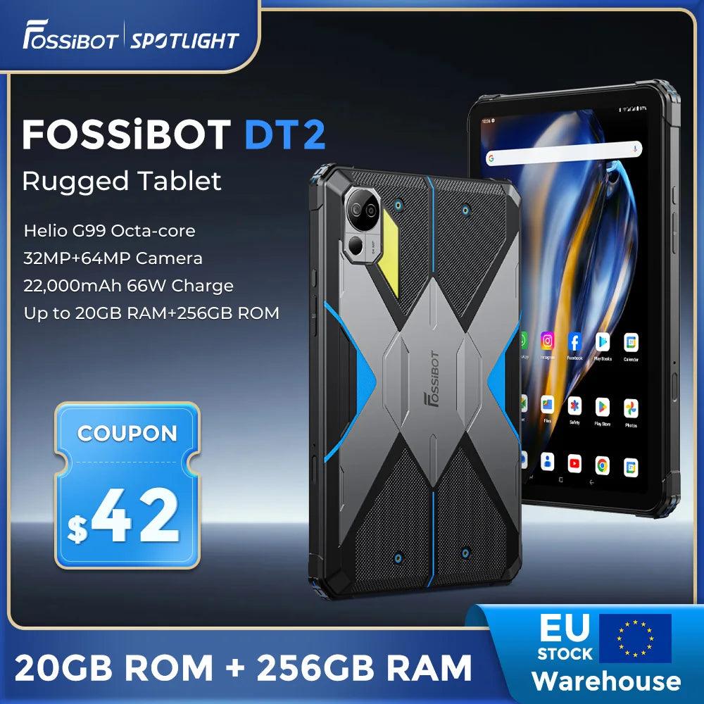 [World premiere]Fossibot DT2 Rugged Tablet pad 66W Android 13 Helio G99 16GB+256GB 10.4 "2K Display Tab Tablet PC Light 22000mAh  ourlum.com   