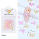 4.5g Acrylic Flower Nail Art Decoration Mixed Size White Rhinestones Silver Gem Manicure Tool Accessories For DIY Nail Design  ourlum.com 30Pc-SCHD02  