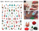 Festive Santa & Snowman Nail Art Stickers for Manicures