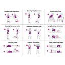 TPE Yoga Resistance Bands Set for Strength Training Flexibility