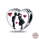 Charming Sterling Silver Red Heart Beads for Pandora Gifts