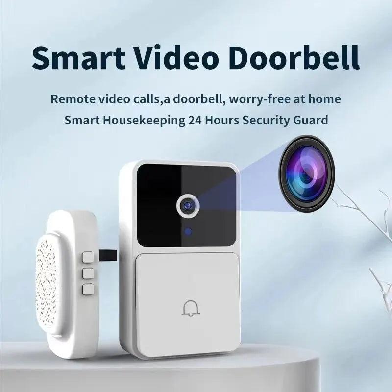 Smart Video Doorbell Camera: Wireless Night Vision Intercom Voice Change SEO: Clear Footage Two-Way Audio Long Standby Easy Setup Picture Capture  ourlum.com   