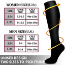 Chic Compression Knee Socks for Academic Style Black White