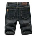 Summer Classic Shorts Jeans Men Denim Pants Casual Blue