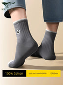 Ultimate Comfort Cotton Socks for Men Sweat Absorbing Durable