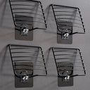 Stainless Steel Bathroom Soap Rack Wall Hanging Drain Shelf