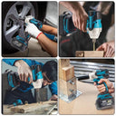 520N.m Cordless Electric Impact Wrench Brushless Electric Wrench Hand Drill Socket Power Tool For Makita 388V Battery  ourlum.com   