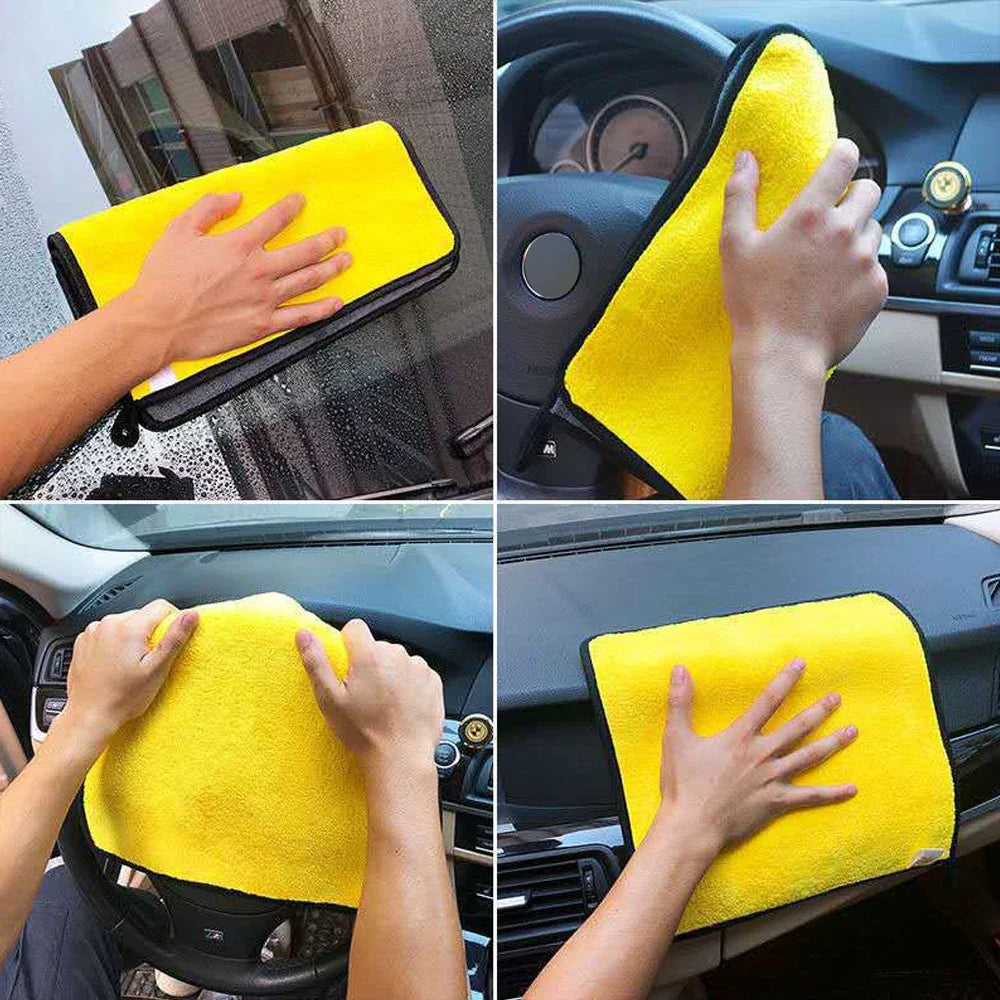 Car Wash Microfiber Towel Set: Ultra-Absorbent Cleaning Cloth  ourlum.com   