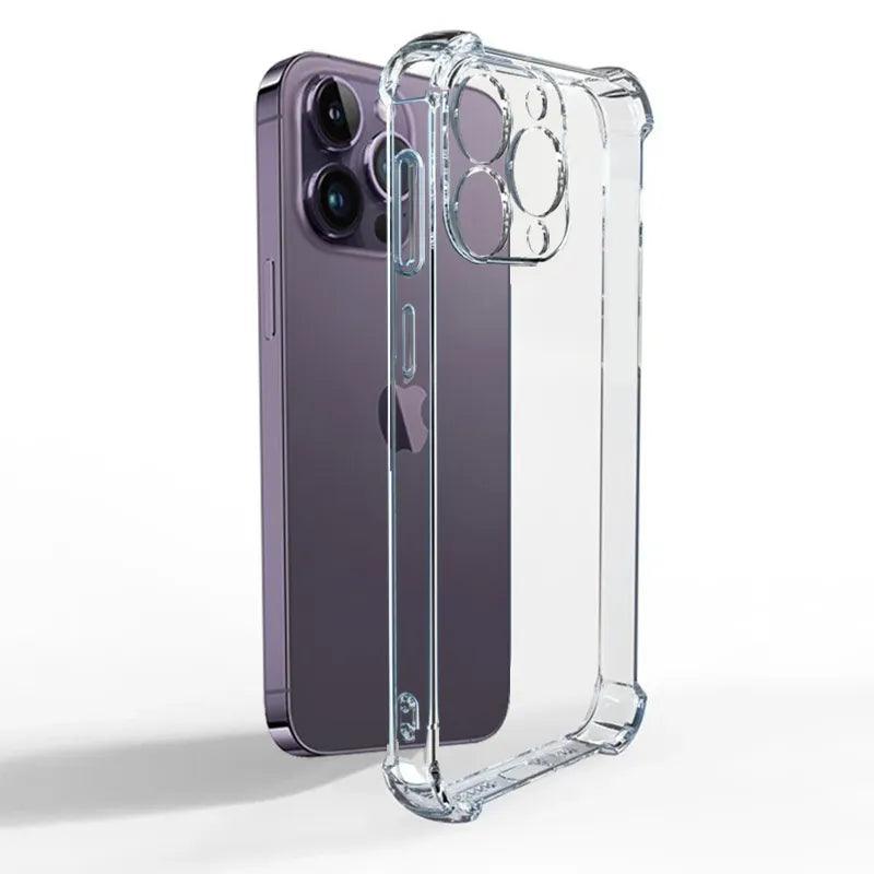 Clear Luxury Shockproof Case For iPhone 15 14 13 12 11 Pro Max - Transparent Phone Protection Cover  ourlum.com For iPhone 7  