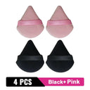 Velvet Triangle Makeup Puff Set for Luxe Finish & Easy Application