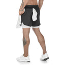 Camo 2-in-1 Quick-Dry Running Shorts for Gym and Fitness Workouts