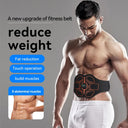 Electric Abdomen Slimming Belt EMS Muscle Stimulator USB Toning