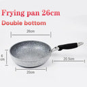 Non-Stick Durable Stone Wok Pan for Induction & Gas Cooking