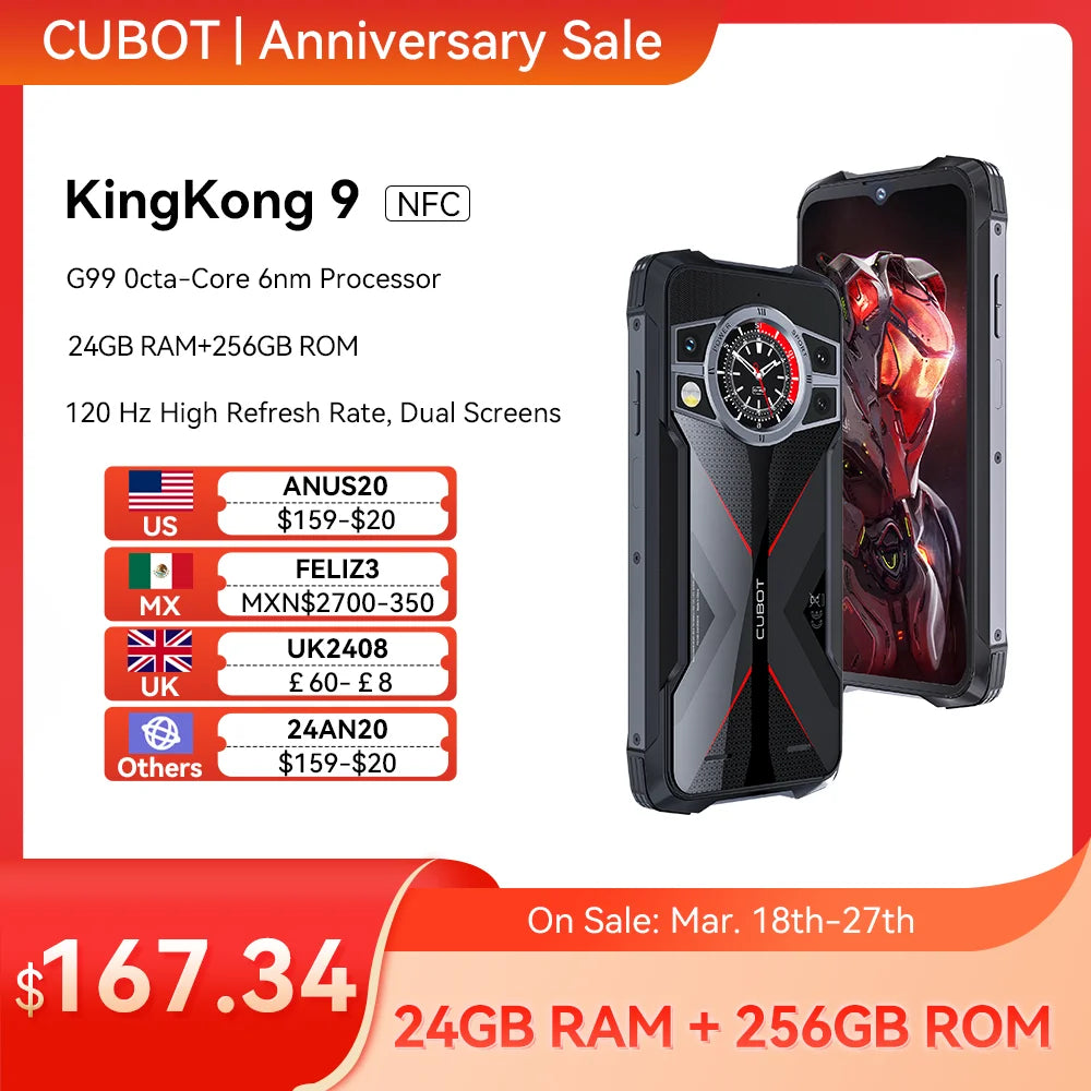 Cubot KingKong 9: Unstoppable Rugged Smartphone With Helio G99 & 100MP Camera  ourlum.com   