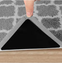 4/8pcs set Triangle Washable Rug Gripper Anti-slip Reusable Rubber Mat Non Slip Patch Tape for Tile Floors Carpets Corners Pad