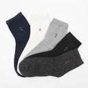 Breathable Cotton Blend Men's Sports Socks - Pack of 5, Size EU 38-43  Our Lum D EUR 38-43 