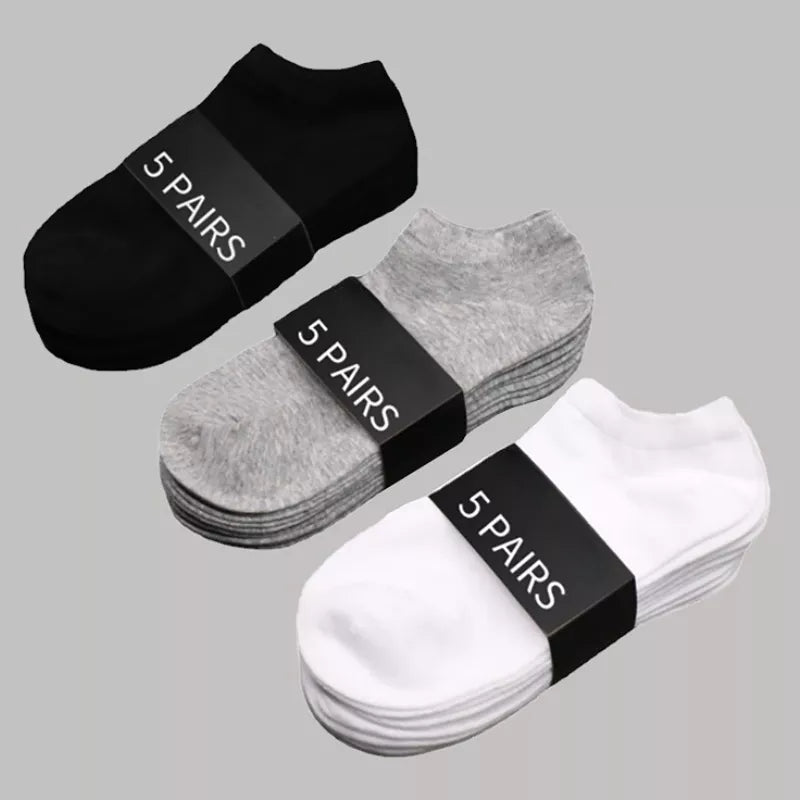 Breathable Low Cut Unisex Socks Set of 5 - Premium Quality Ankle Comfort Socks for Men and Women  Our Lum   