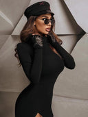 Black Bodycon Mini Dress for Day to Night Glamour