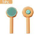 Pet Grooming Brush: Skin-friendly Massage Needles, Upgraded Cat Care  ourlum.com Orange Sunflower  